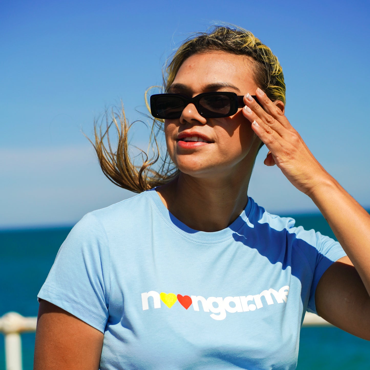 Yorga Blue Fitted T-Shirt
