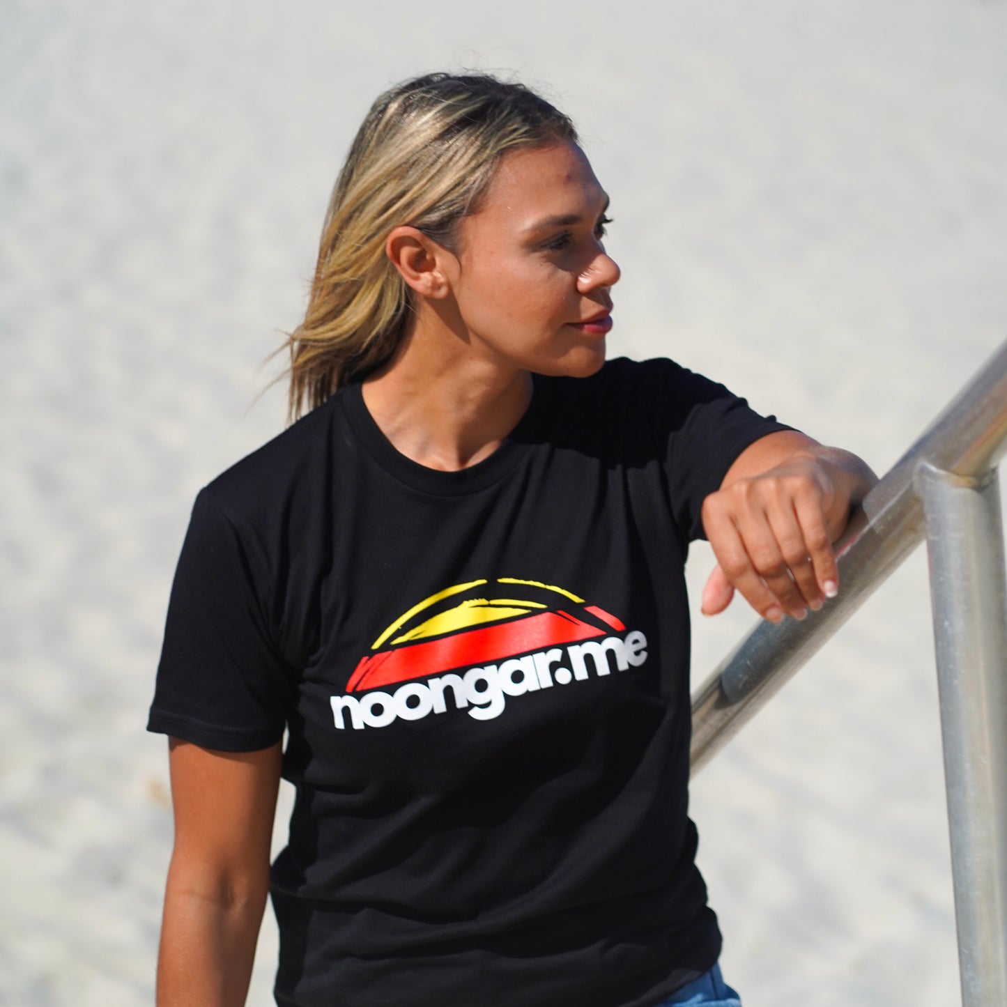 Noongar Mob Adult Black T-shirt