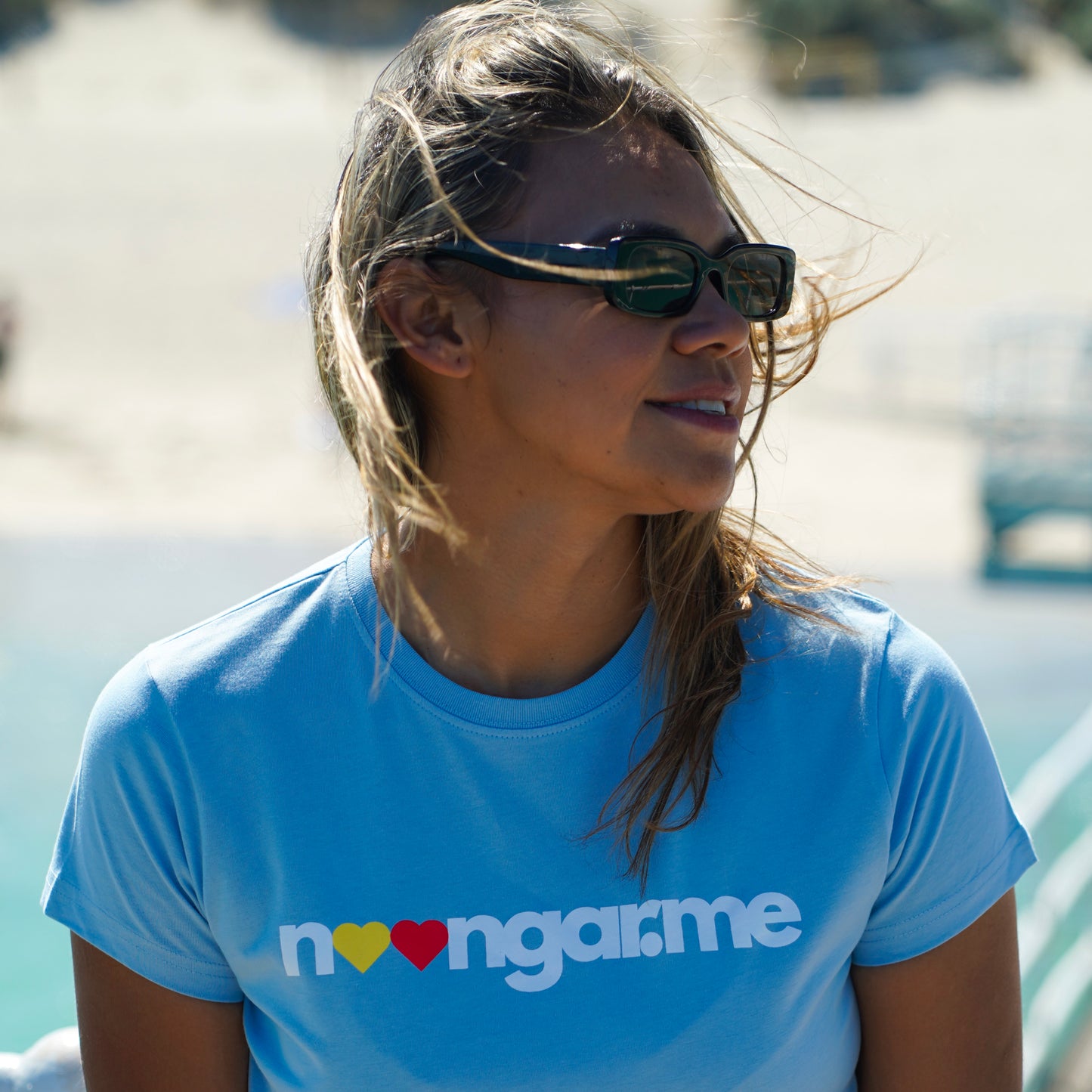 Yorga Blue Fitted T-Shirt