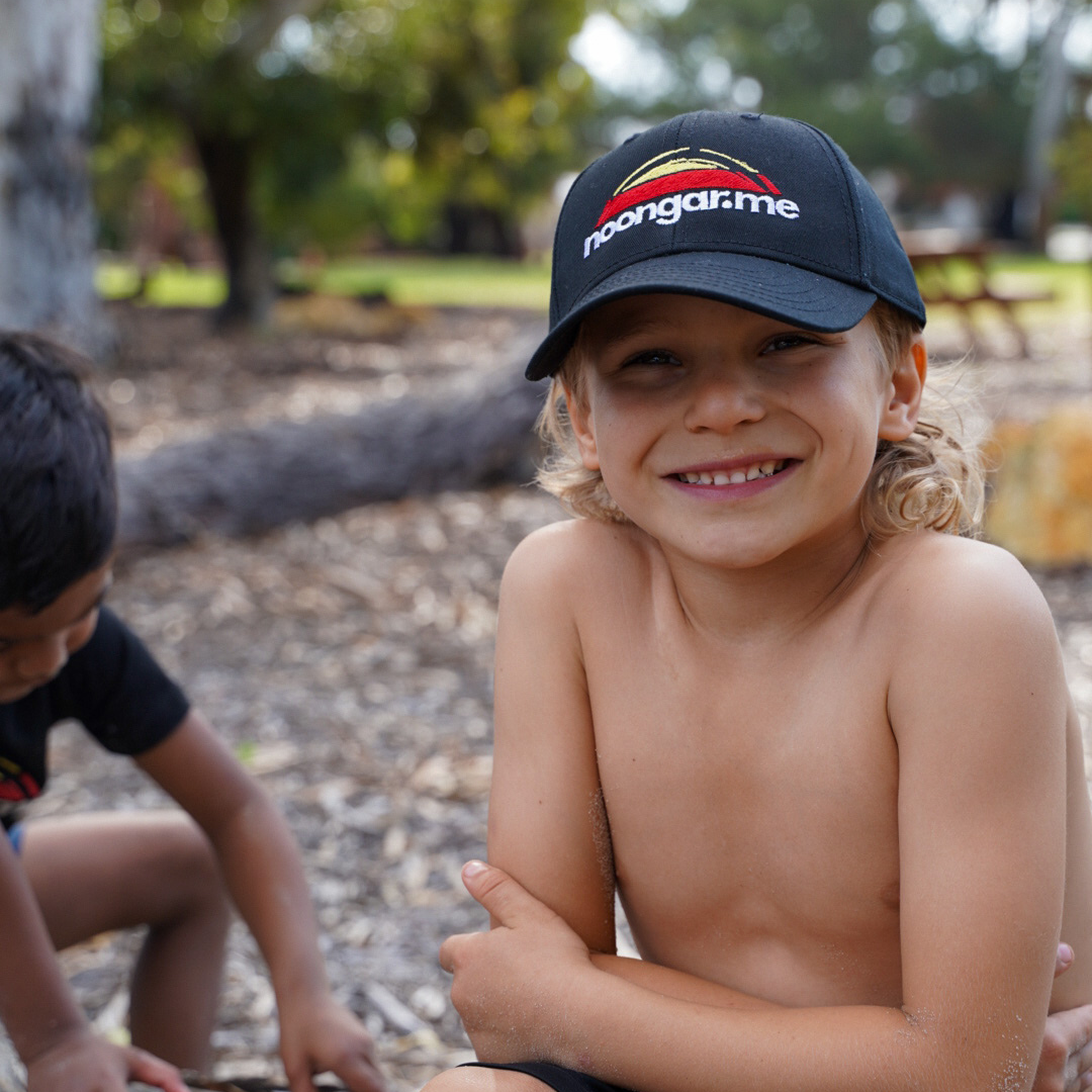 Original Kids Black Cap With Elastic Back