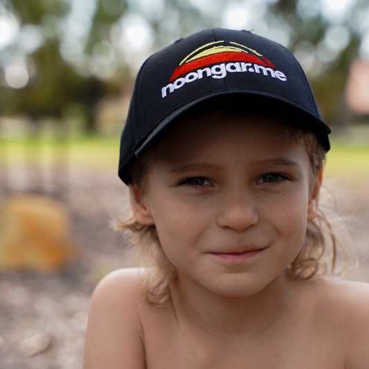 Original Kids Black Cap With Elastic Back